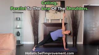 Side Plank Vasisthasana Right Side Beginners Hatha Yoga Workout 41 [upl. by Gimpel365]