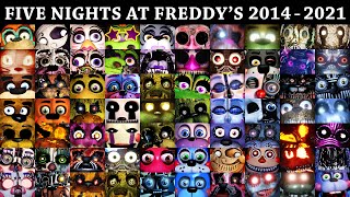 All FNAF Jumpscares in 10 Minutes 20142021  FNAF 1 2 3 4 SL 6 UCN VR HW CoD AR SB [upl. by Niowtna]