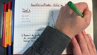 Natuurkunde HV Bovenbouw Krachten ontbinden Blokje schuine helling Deel 2 Bepalen versnelling [upl. by Semaj]