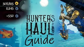 How to Get The Gold Hauler Figurehead and 550 Doubloons Sea of Thieves Hunters Haul Event Guide [upl. by Vonni]