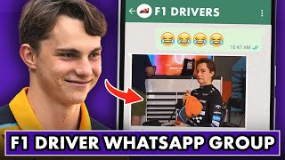 What the F1 Driver WhatsApp group is REALLY like… [upl. by Gnilyam129]