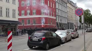 Hooligans i slagsmål i København [upl. by Nike167]