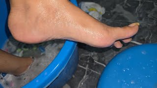 Washing feet  Beautiful Solas  Crashing Video  Food Washing  Feet  Sumankavitafeet [upl. by Mungo90]