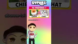 CHAT VS CHIEN  shortswithzita syphax shorts chien chat [upl. by Cleopatre]