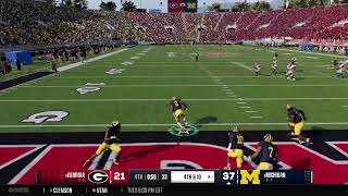 CFB Michigan vs Georgia ROSE BOWL [upl. by Dessma]