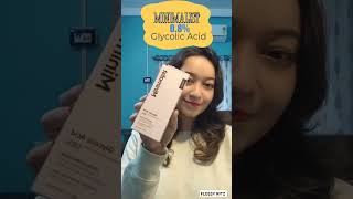 Benefits of Glycolic AcidHow to useWhen to useMinimalist glycolic acid review review [upl. by Esidnac]