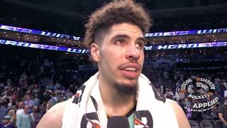 Bucks  Hornets Last Play  Giannis Game Winner 👎 Hornets Announcers Go Wild LaMelo Post Interview [upl. by Selina]