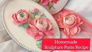 Homemade Sculpture Paste Recipe [upl. by Nomit]