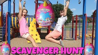 Scavenger Hunt At The Park For Rainbocorns Surprise EGG TOYS [upl. by Opportina]