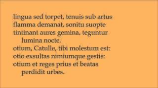 Catullus 51 Ille mi par esse deo videtur Sapphic stanzaSapphische Strophe  Latin reading [upl. by Jameson]