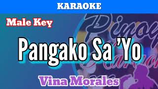 Pangako Sa Yo by Vina Morales Karaoke  Male Key [upl. by Chapa971]