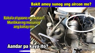 Bakit amoy sunog ang aircon mo baka masusunog pa ang bahay mo [upl. by Myranda]