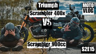 Is The Triumph Scrambler 400X Better Than The Scrambler 900  Motovlog S2 E15 [upl. by Arhez]