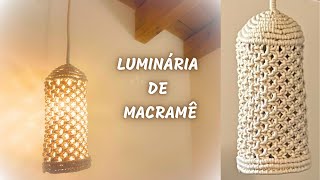 Luminária Pendente de Macramê [upl. by Kcuhc438]