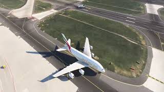 Testing the A380 at Frankfurt Internatioanl Airport [upl. by Bronny349]