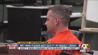 Scott Rains Man pleads not guilty to murder in Crestview Hills crash [upl. by Sorips]