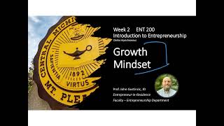 VIDEO PROF GWeek 2Growth Mindset [upl. by Jephthah577]