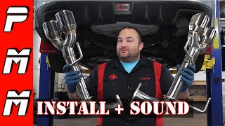 Subaru WRX Axle Back Muffler Delete installation and sound  20152021 [upl. by Tterrej]