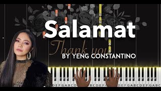 Salamat by Yeng Constantino piano cover  sheet music amp lyrics [upl. by Anaya566]