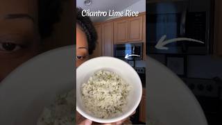 Cilantro Lime Rice 🍚  cooking lime food garden viral health healthyfood [upl. by Banky]