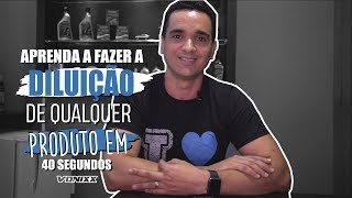 Como fazer a diluição de qualquer produto em 40 segundos [upl. by Urbannal]