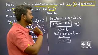 Distributive lattice Show that bc Discrete Mathematics MA3354 Problems in Tamil Unit 5 [upl. by Amling970]