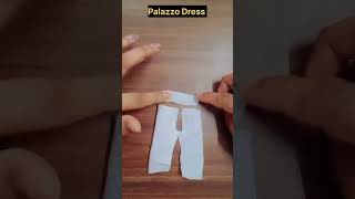 How to Cut Palazzo Dress  Palazzo Cutting Tips and Tricks  shorts shortsfeed palazzo [upl. by Kabab]