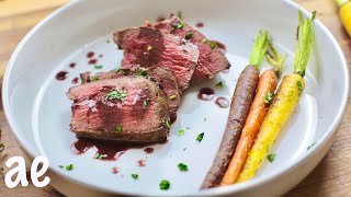 WILDLY Simple Red Wine Reduction Sauce  Filet Mignon [upl. by Haret]