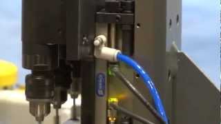 SCHUNK on Fanuc Demo cell at IMTS2012 [upl. by Ahsenak]