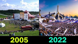 Evolution of Tomorrowland Stages and Crowd 2005  2022 [upl. by Jehu]