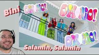 BINI  Salamin Salamin MVDance Practice Reaction [upl. by Neirrad]