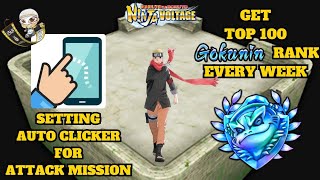 AUTO CLICKER 👆🏻  SETTING AUTO CLICKER FOR ATTACK MISSION amp GET TOP 100 EVERY WEEK  NxB NV [upl. by Hanny]