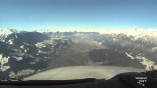 ✈Innsbruck Airport  Approach amp Landing Cockpit View [upl. by Ahsetra]