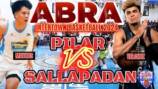 PILAR VS SALLAPADAN  ABRA INTERTOWN SOLID NORTH CUP 2024 GAME HIGHLIGHTS [upl. by Inoliel857]