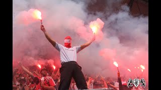 Halle Hooligans greifen Dynamo Dresden Ultras an Pyro Choreo Auseinandersetzungen HFC 02 SGD [upl. by Thomasina567]