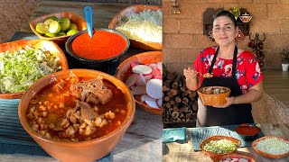 Pozole Rojo Mexicano  La Herencia de las Viudas [upl. by Owen]