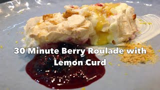 Creating Desserts Meringue Roulade with Lemon Curd [upl. by Janina278]