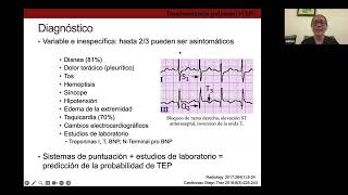 Sesión Mensual de Agosto  Tromboembolia pulmonar [upl. by Ettennaej]