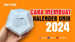 Tutorial Cara Membuat Kalender Unik 2024  Unique Calendar  Gunlar Channel [upl. by Benton705]