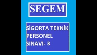 Segem Teknik Personel Sınavı3 25 Soru Hatalı [upl. by Madelon148]