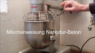 Mischanweisung NanodurBeton Deutsch [upl. by Urbai]