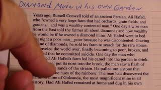 Russell Conwells Famous Book and Story of Acres of Diamonds Summary [upl. by Ydnat]