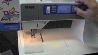 PFAFF 150th Anniversary Expression Builtin Stitches [upl. by Eeniffar]