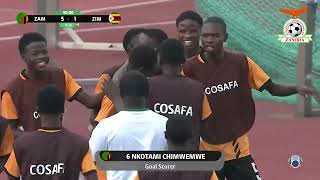 Zambia 51 Zimbabwe  AFCONU17 COSAFA Qualifier  Highlights [upl. by Calesta221]