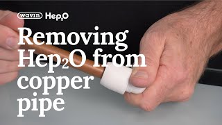 How to remove Hep2O from copper pipe [upl. by Sindee]