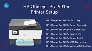 HP Officejet Pro 9015e Printer Setup  Officejet Pro 9015e Driver Download  Wifi Setup [upl. by Glori]