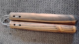 MAKING NUNCHAKU selfdefance shtf preppingforshtf prepper survivalgear shtfsurvival prepper [upl. by Gentille]