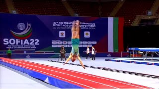 2022 Mens Final Tumbling  World Championships Sofia Bulgaria [upl. by Friedman]