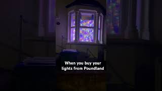 When you buy your Christmas lights from Poundland christmas budgetshopping christmaslights [upl. by Eelamme706]