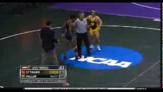 NCAA Wrestler DQ from 2014 Nationals for Biting Opponent [upl. by Darlene793]